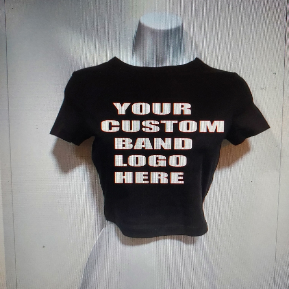 Custom band shirt custom tank top custom band baby tee custom crop top